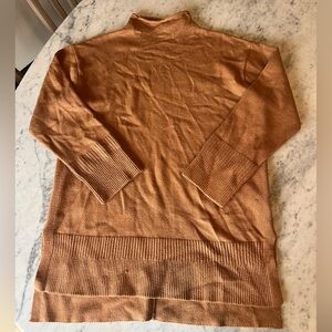 Moth Anthropologie Caramel Brown Roll Neck Oversized Sweater